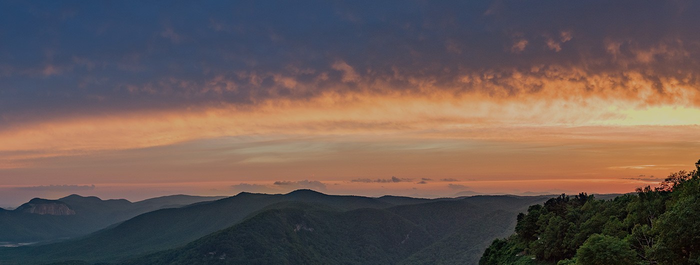 Mountains at sunset