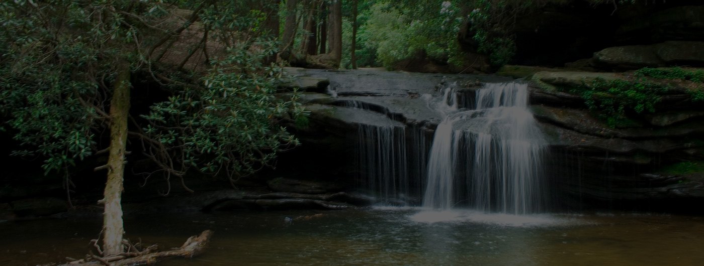 Waterfall and river