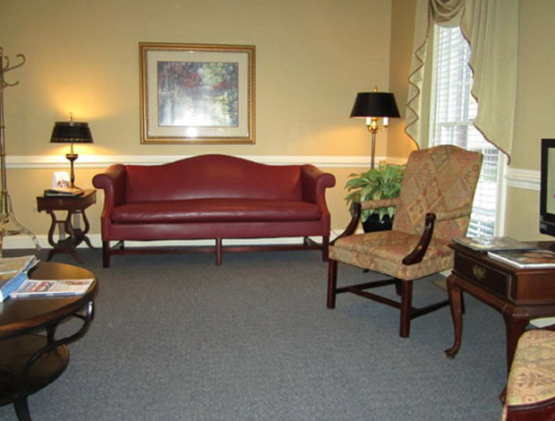 Cozy waiting area