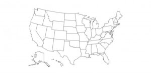 Map of the U.S. 