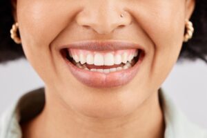 Close-up of a woman smiling